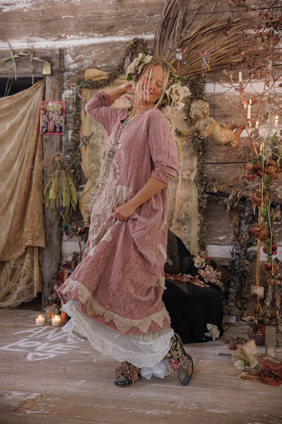 Magnolia Pearl Dress 779 Linen Queen of the Sea