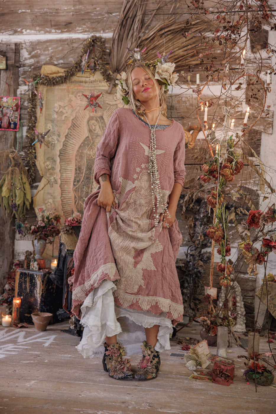 Magnolia Pearl Dress 779 Linen Queen of the Sea