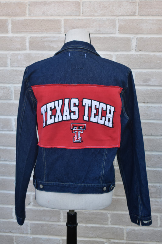 Texas Tech Repurposed Vintage Jean Jacket