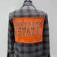 Vintage Repurposed Oklahoma State Flannel