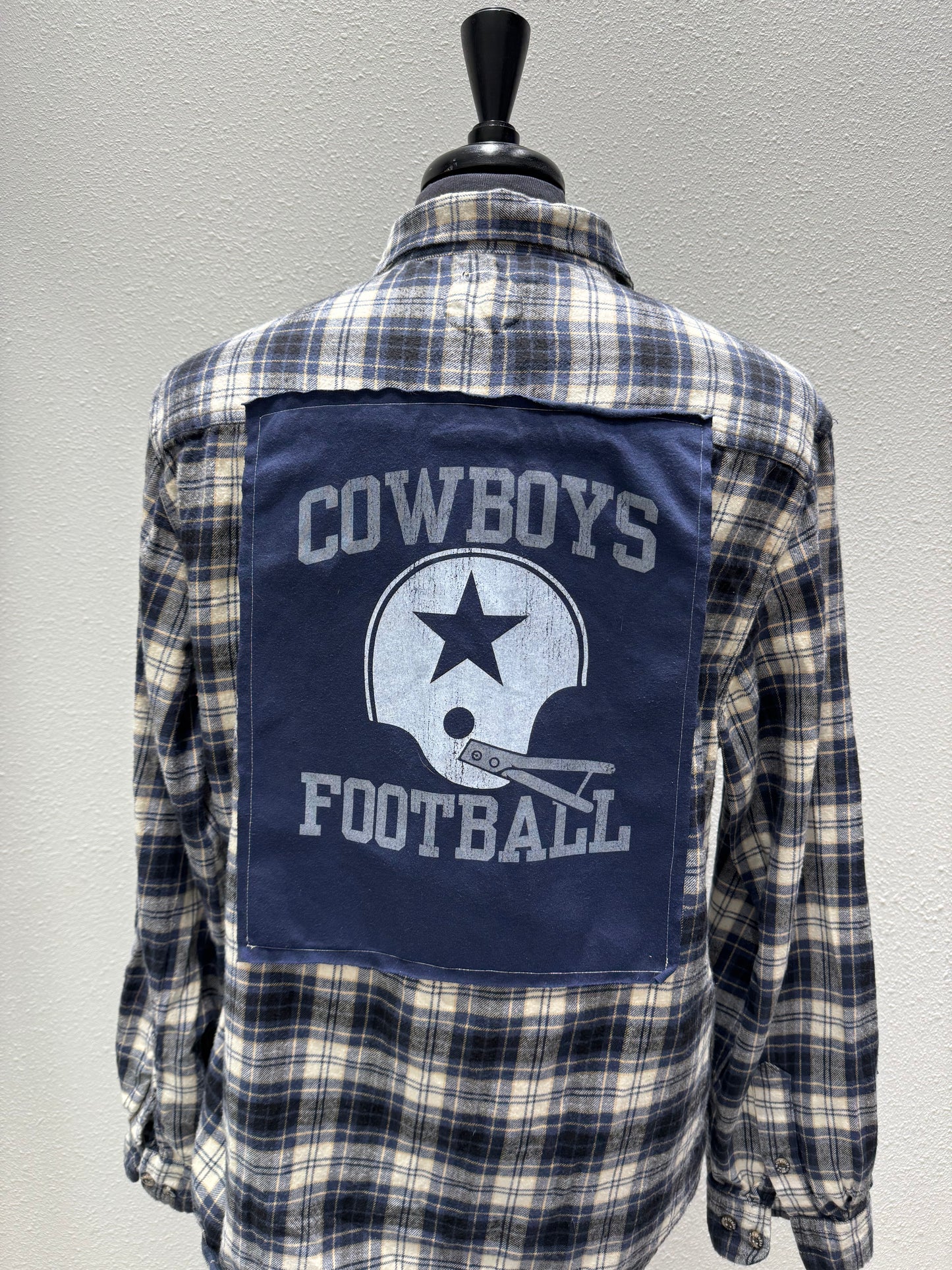 Vintage Repurposed Cowboys Shirt