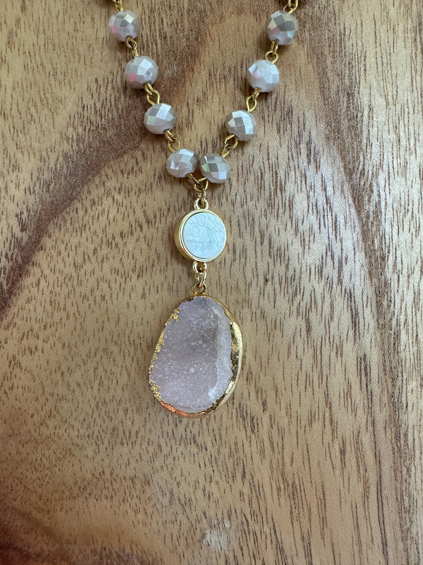 OOAK Druzy Necklace