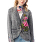 Aratta Colonel Jacket  Grey Lace with Flower