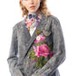 Aratta Colonel Jacket  Grey Lace with Flower
