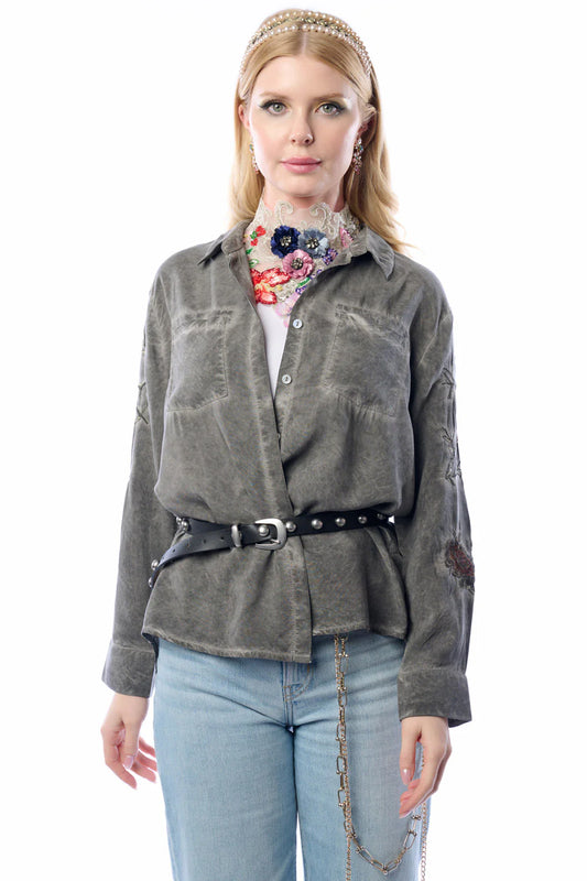 Aratta Charcoal Kate Shirt