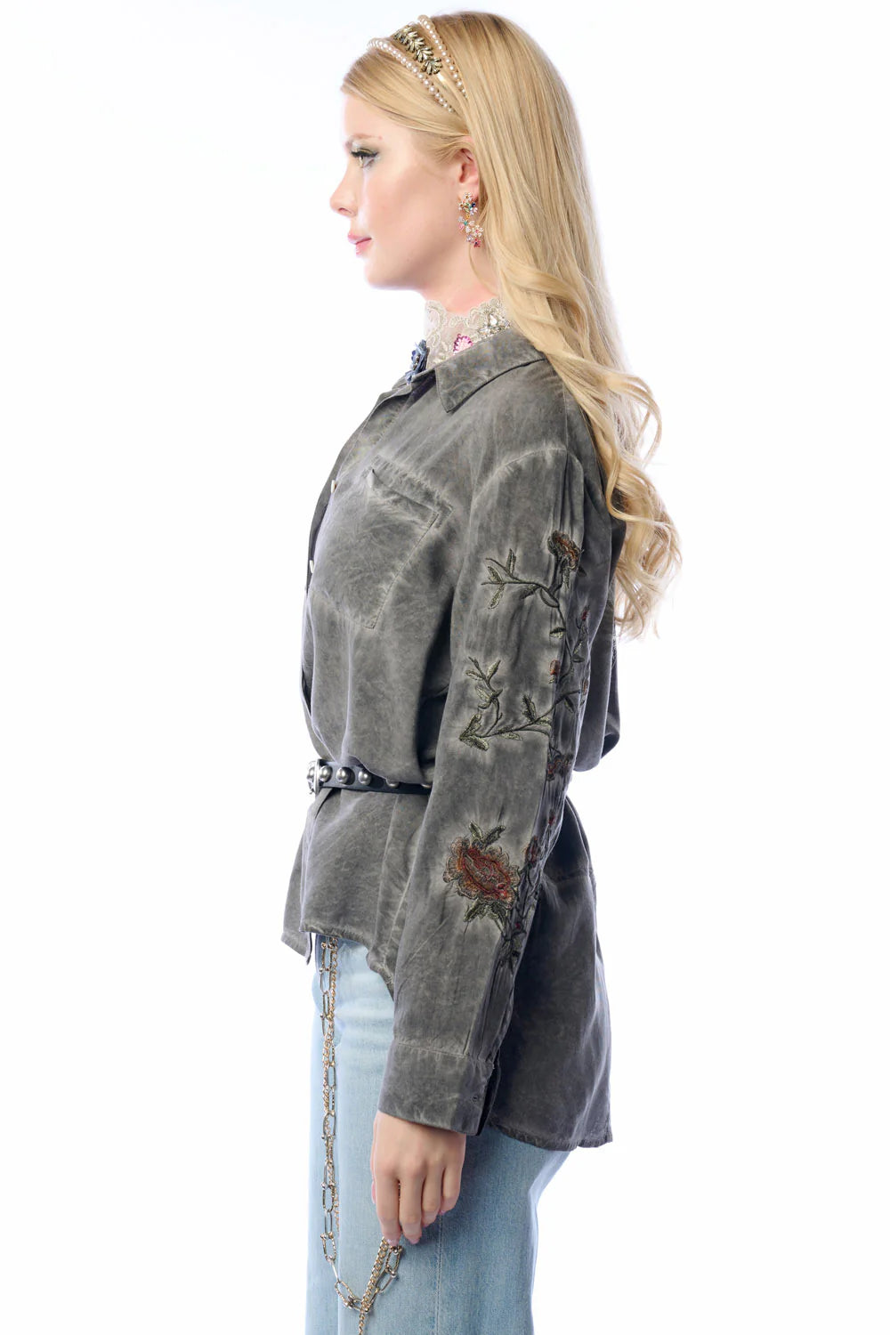 Aratta Charcoal Kate Shirt