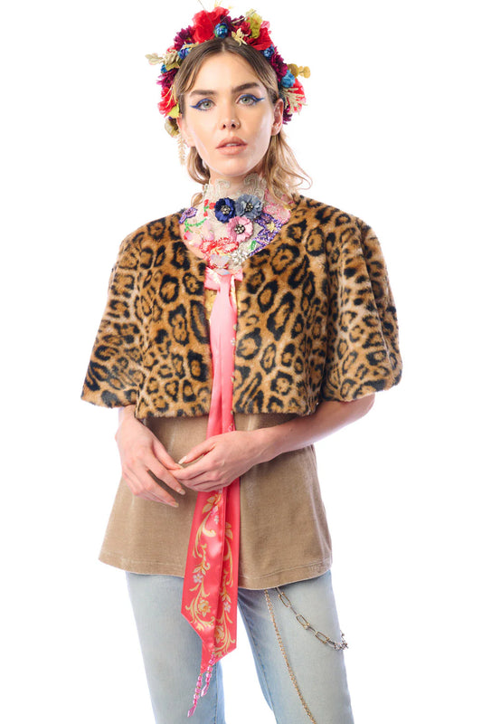 Aratta Grace Kelly Reversible Fur Shawl