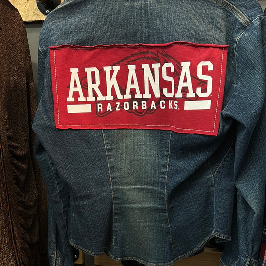 Vintage Repurposed Arkansas Jacket
