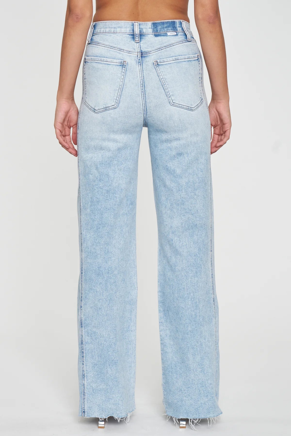 FAR OUT SEAM WIDE LEG IN CUPID JEANS