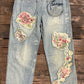 Jaded Gypsy Peace and Love Floral Gardens Jeans