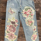 Jaded Gypsy Peace and Love Floral Gardens Jeans