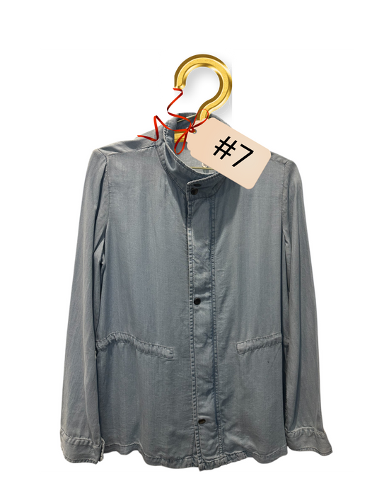Light Denim jacket / Black Stirrup