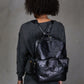 Black Leather Backpack