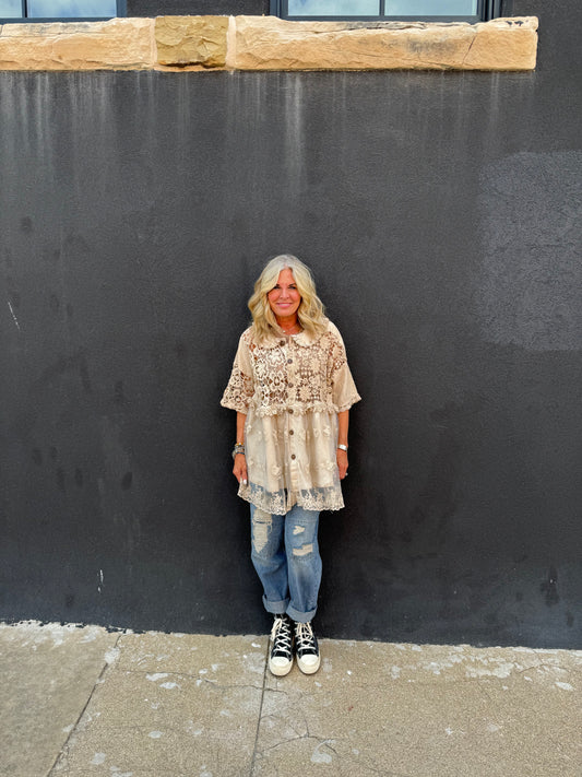 Jaded Gypsy Trellis Dreams Top- O/S