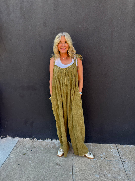 Jaded Gypsy Bittersweet Romper Vintage Olive - OS