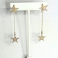 Double Star  Drop Earring