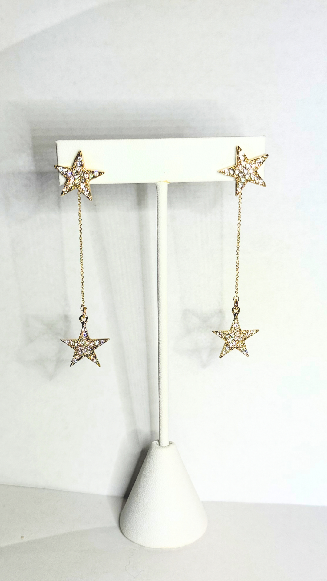 Double Star  Drop Earring