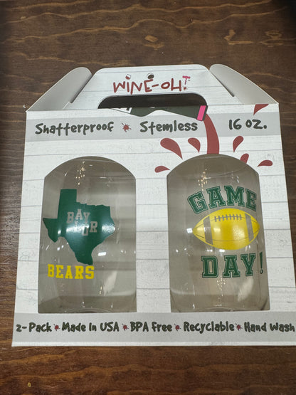 Plastic Wine Glasses: BAYLOR 2pk
