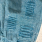 Paper Lace denim pants Teal
