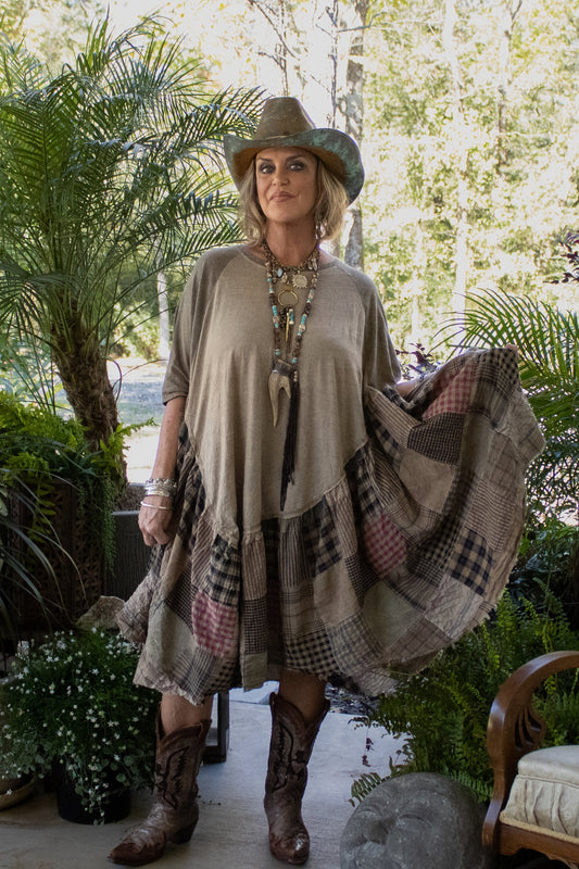 Jaded Gypsy Willow Song Tunic - Moss