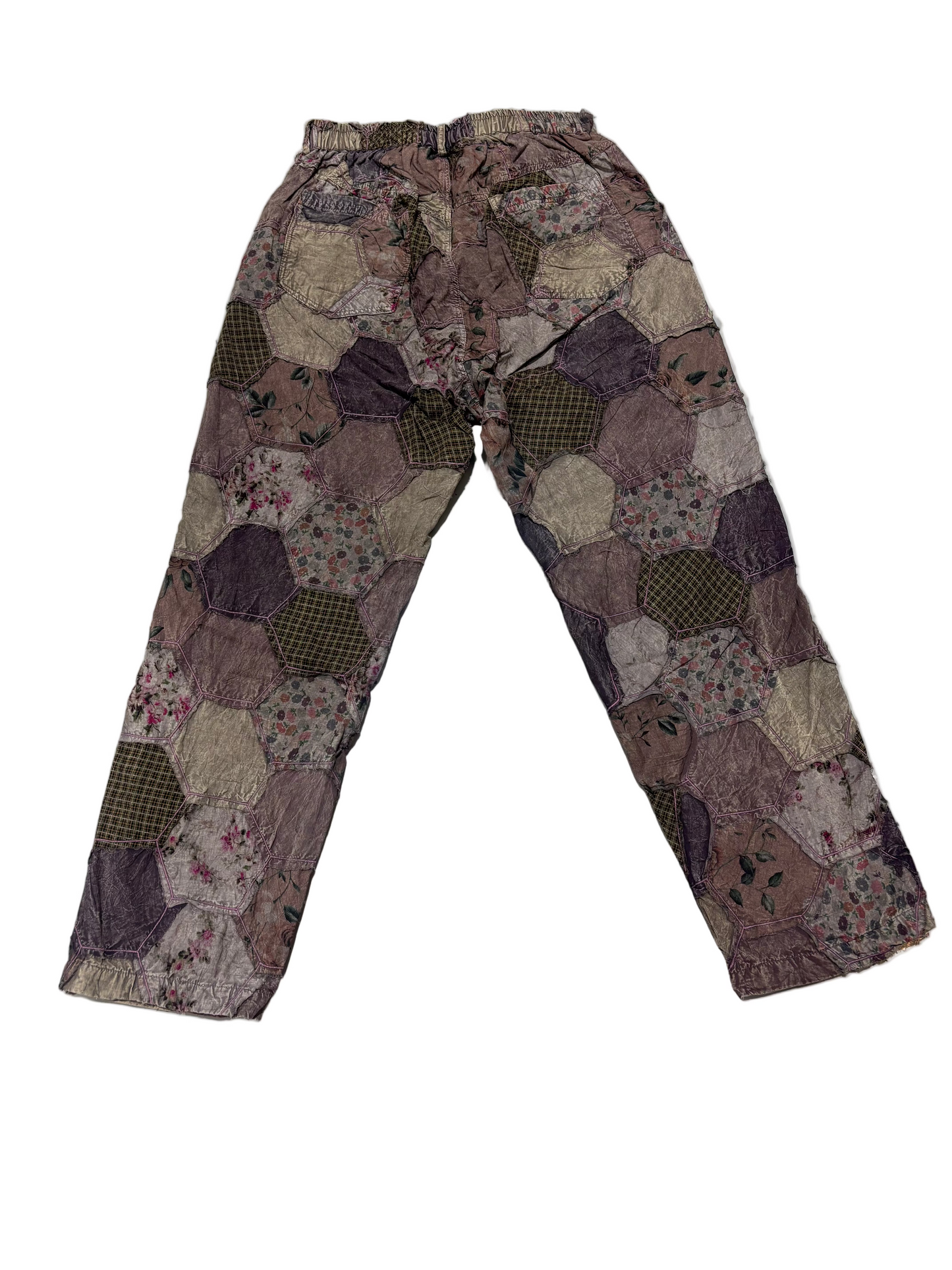 Paper Lace Mushroom Patchwork Pants