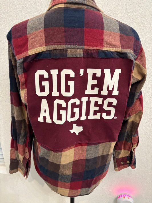 Disorderly Conduct Gig Em Aggies Flannel