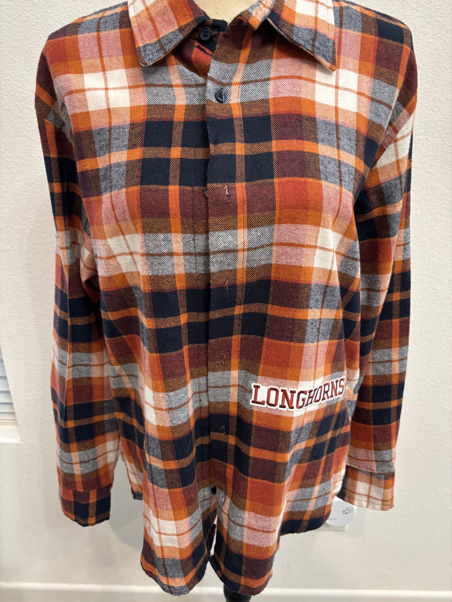 Disorderly Conduct UT Plaid Longhorn front Shirt