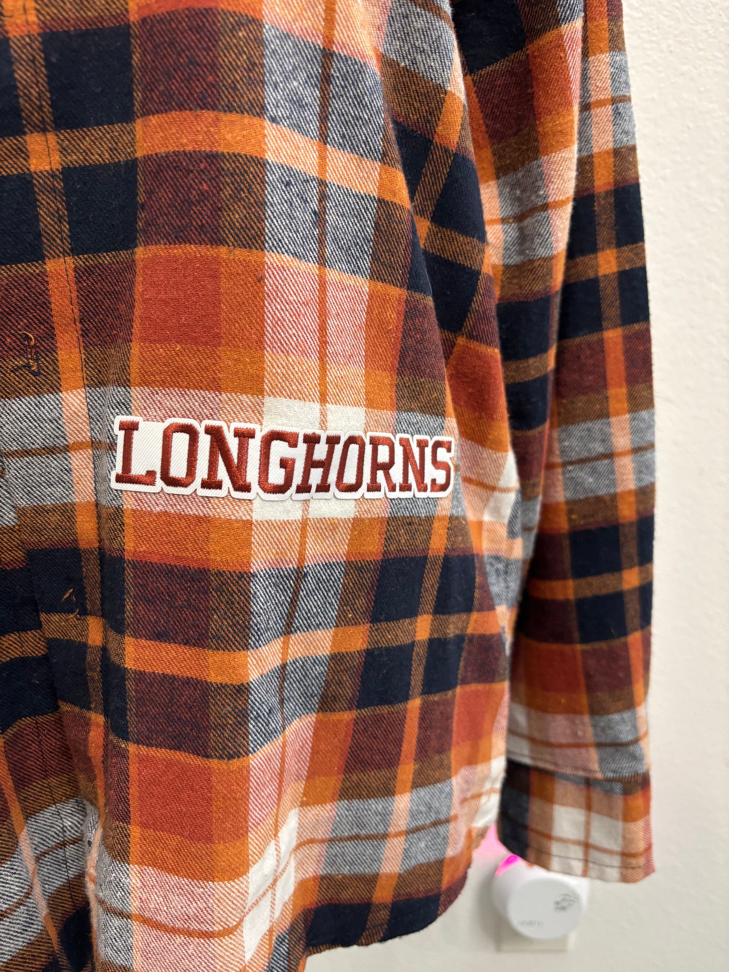 Disorderly Conduct UT Plaid Longhorn front Shirt