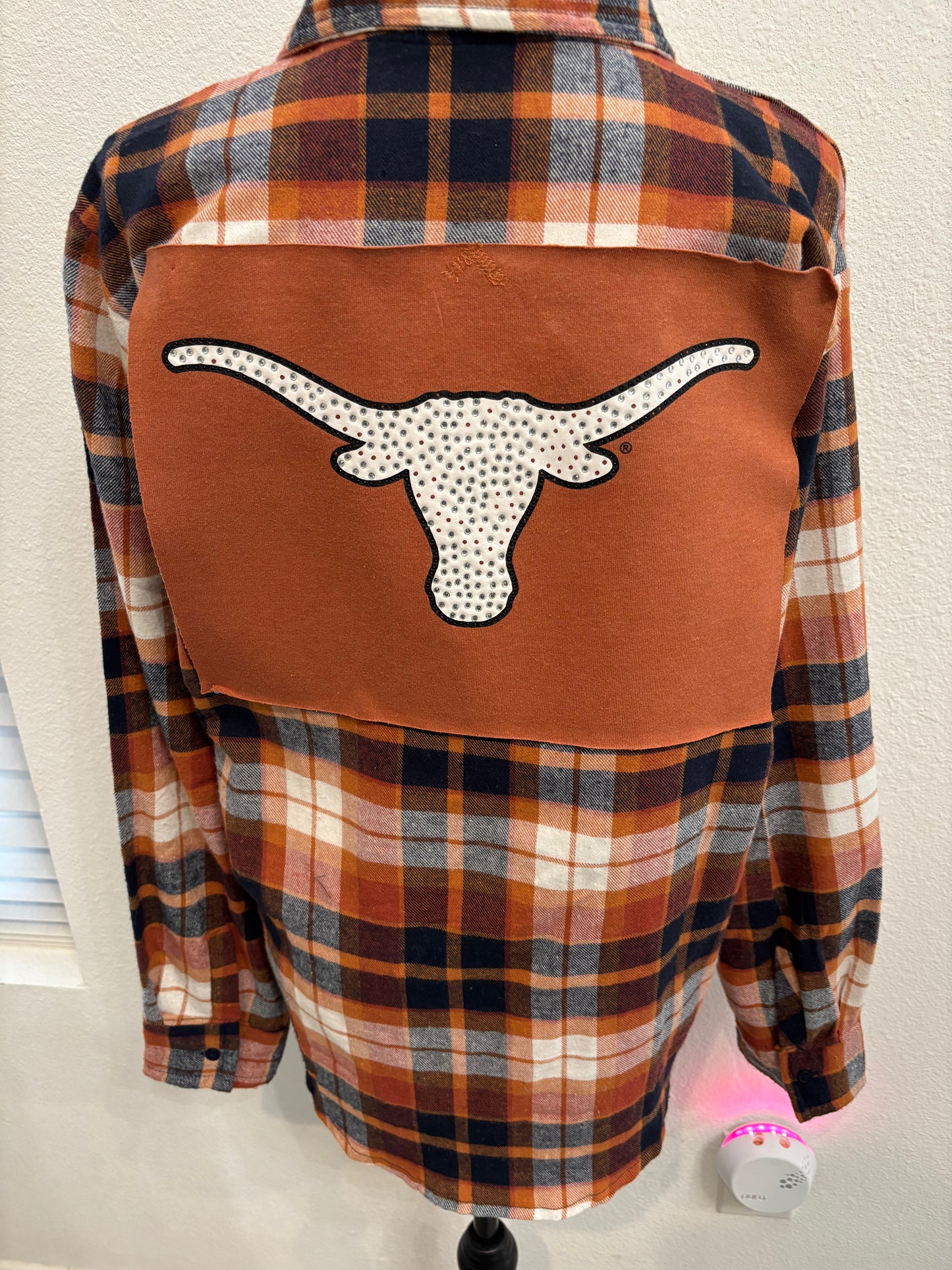 Disorderly Conduct UT Plaid Longhorn front Shirt