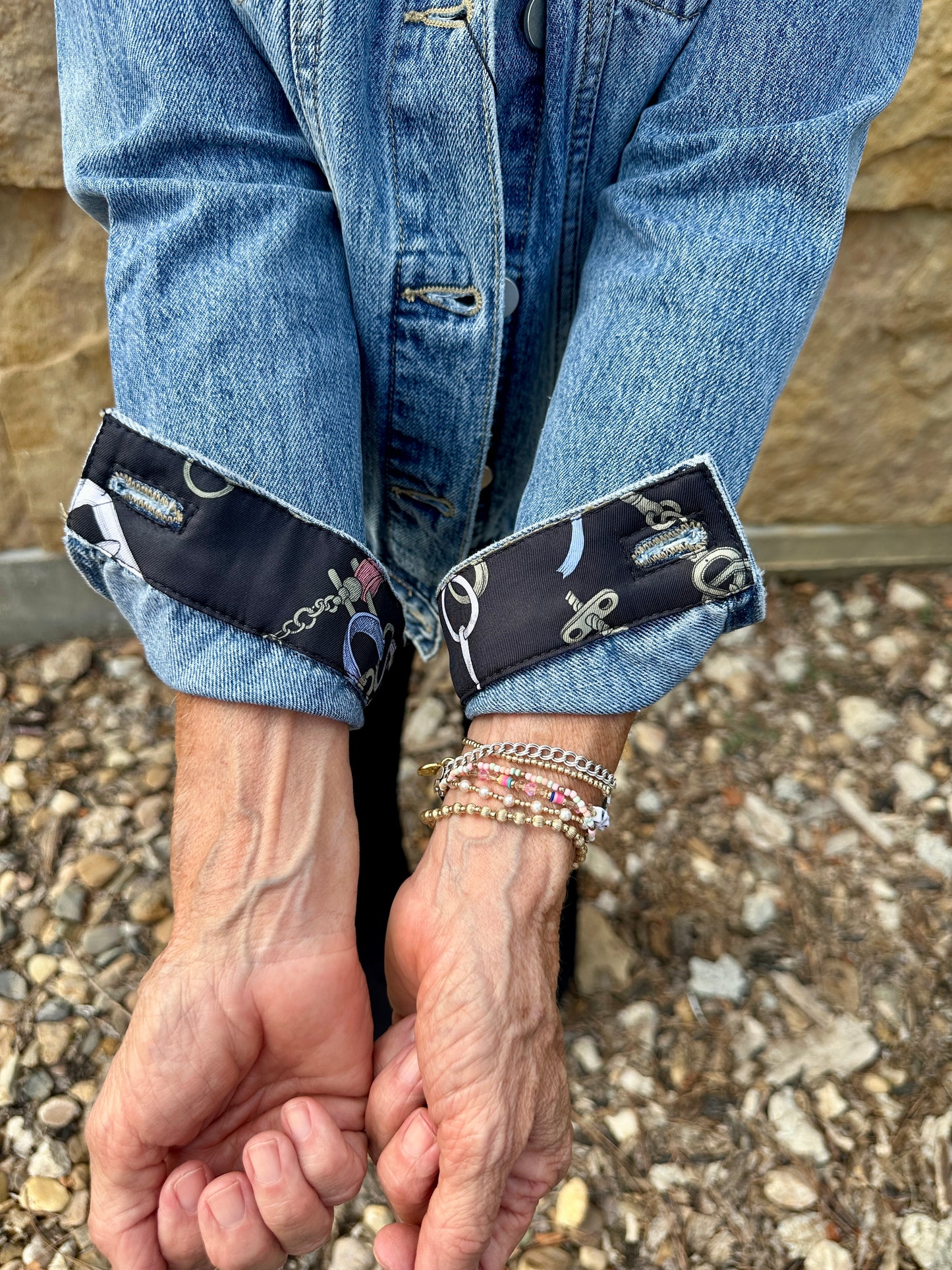 Hermes Olive Bandana Scarf Jacket