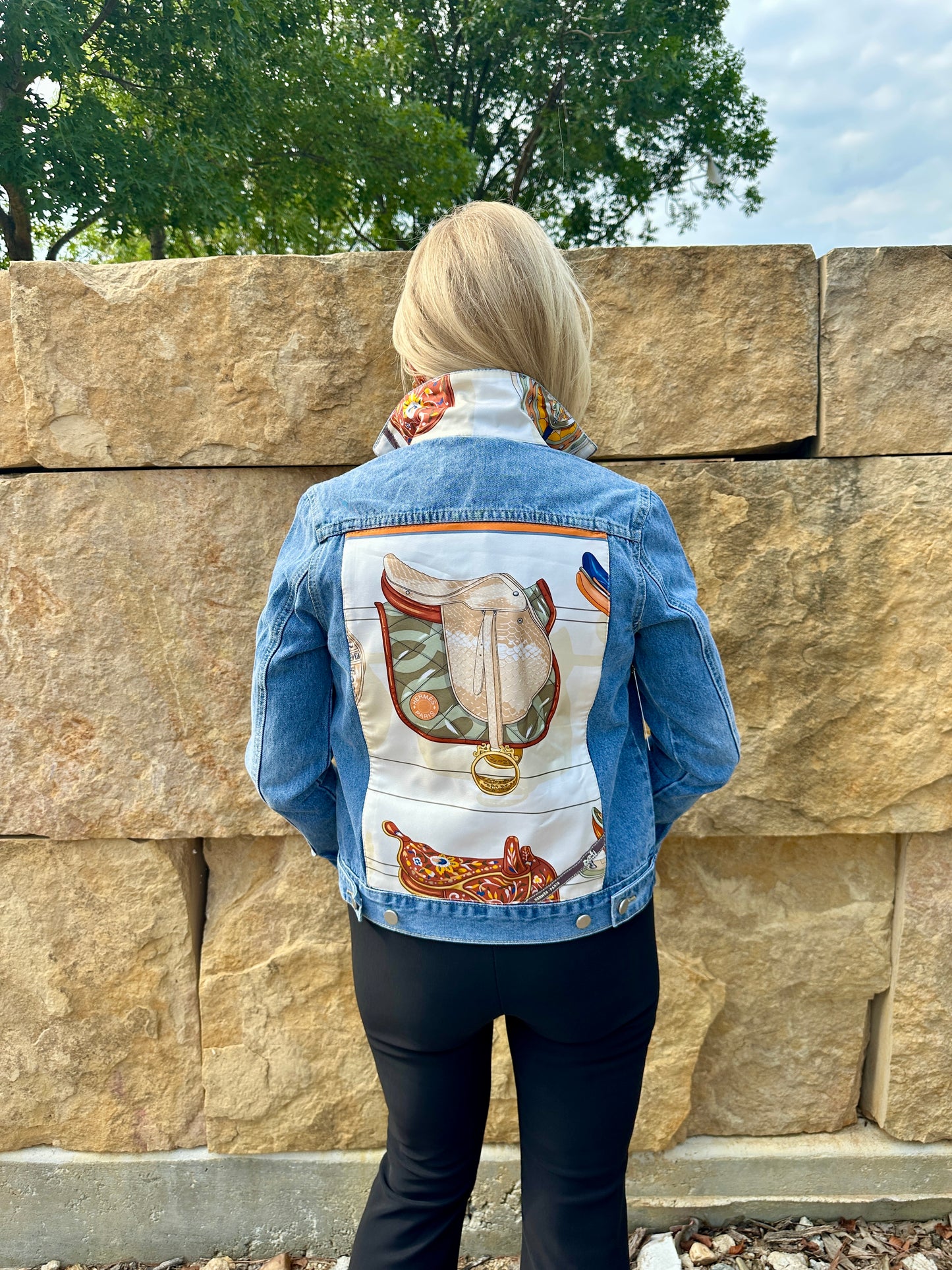 Hermes Paris Saddle Scarf Jacket