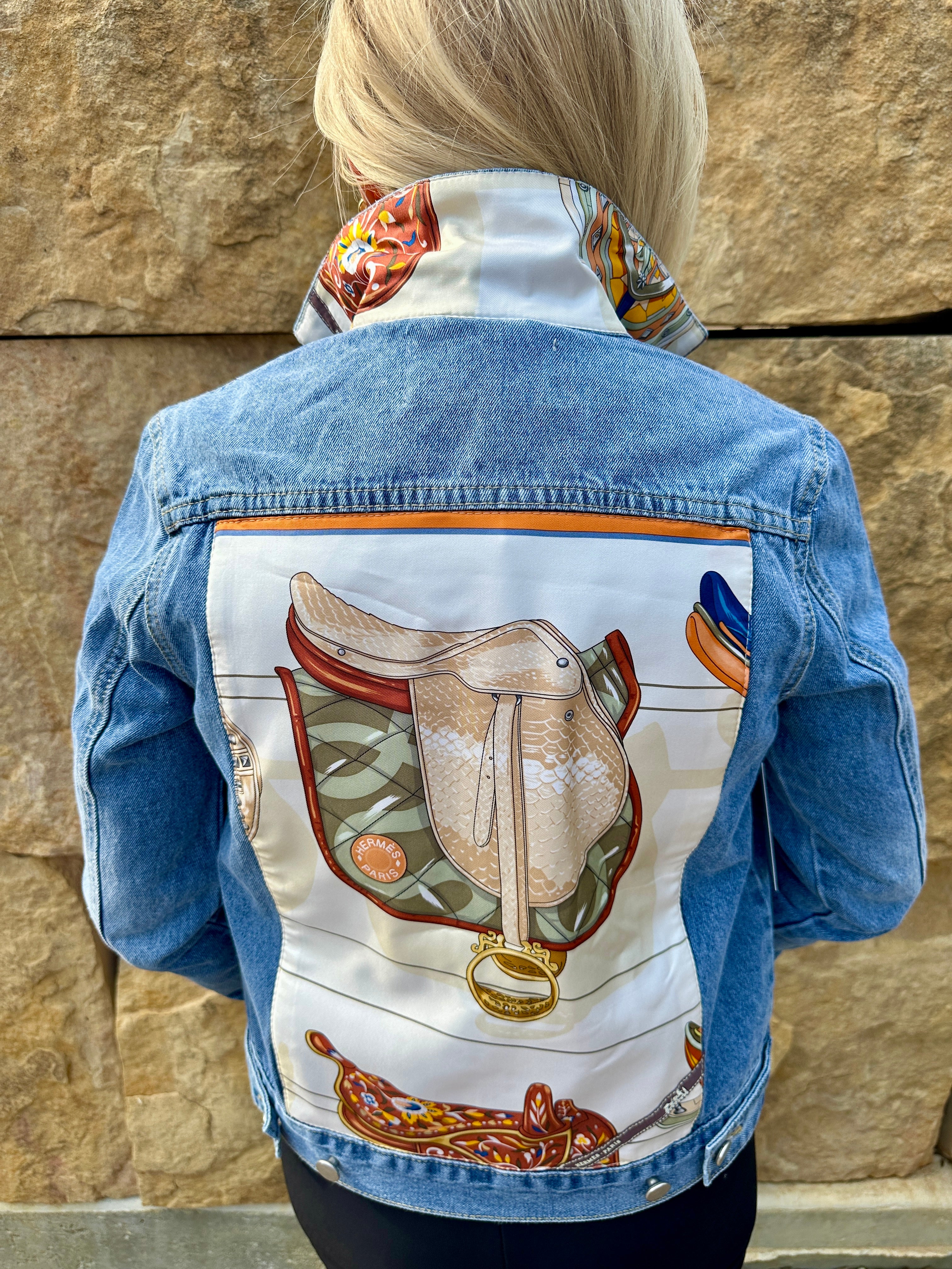 Hermes Paris Saddle Scarf Jacket – Nikko Blu Boutique