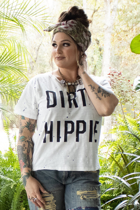 Dirty Hippie Tee Vintage Parchment