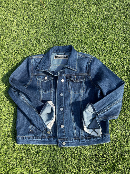 White and Black Chanel Scarf Jacket