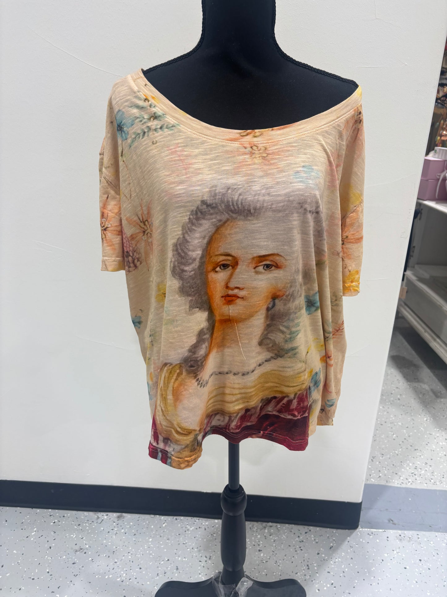 Flower Printed Martha Washington