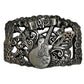 Silver 1973 Guitar Belt Buckle