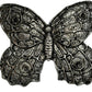 Silver Butterfly Belt Buckle