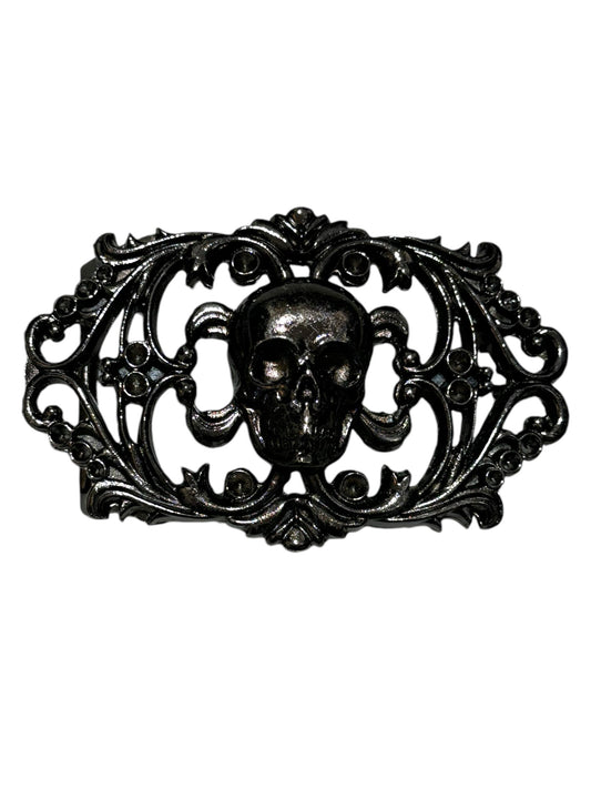 Black Skull Belt Buckle