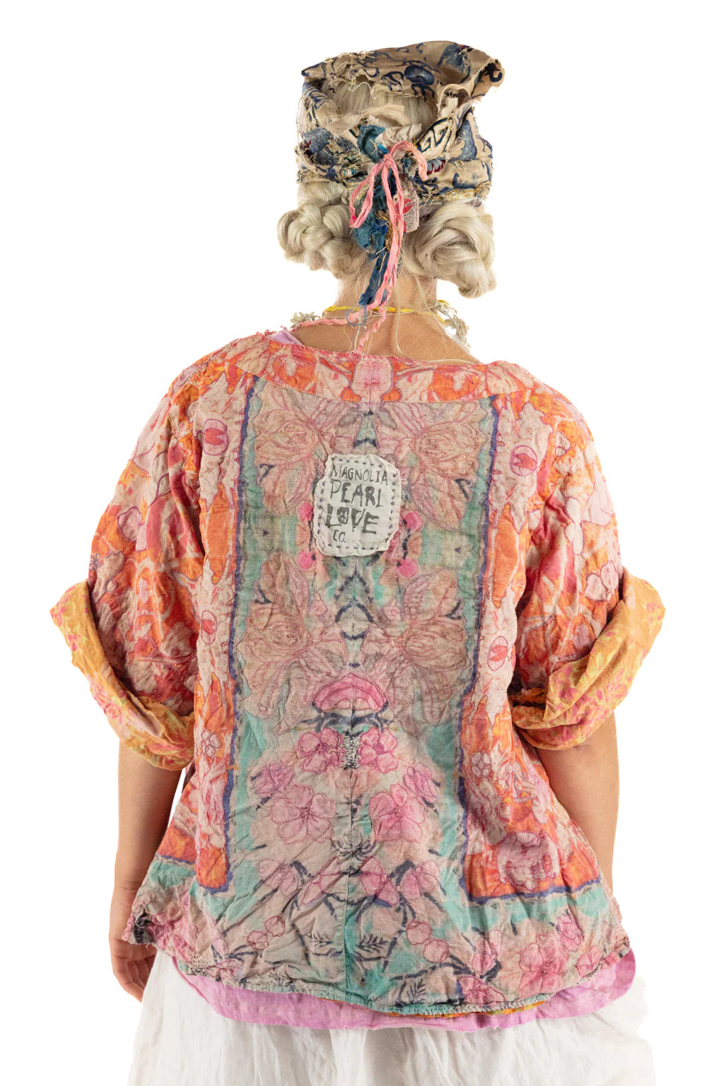 Magnolia Pearl JACKET 731-SHBLA-OS  Floral Isabeau Kimono