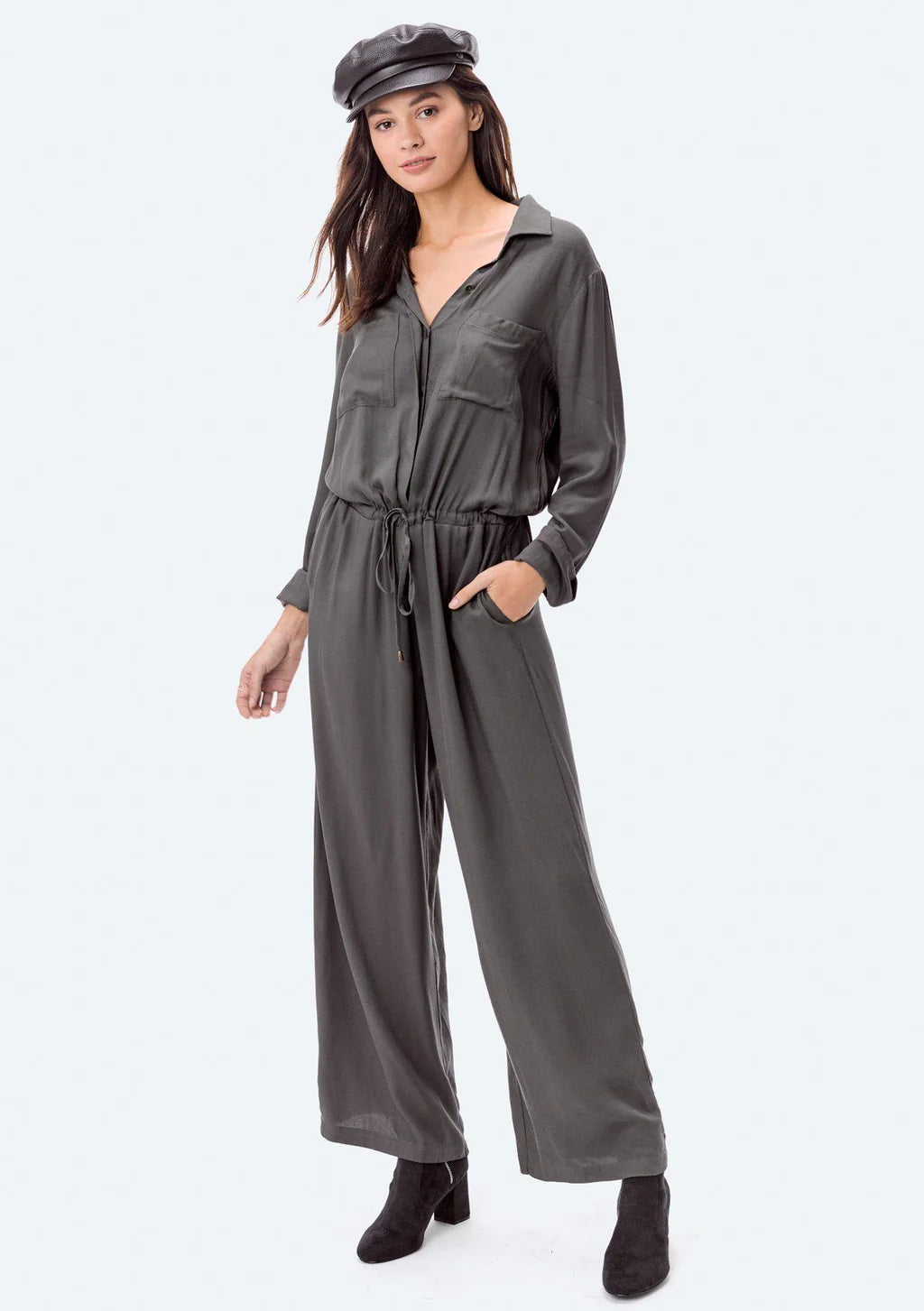 Utility Jumpsuit Long Sleeve Pippa
