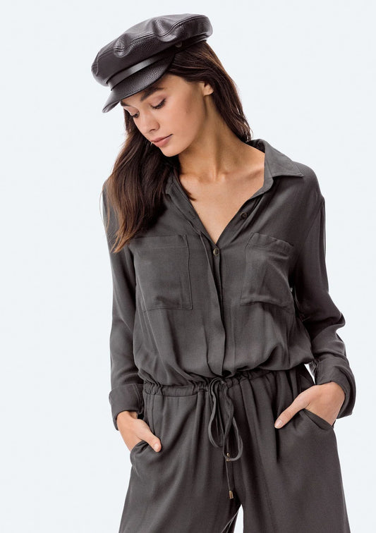 Utility Jumpsuit Long Sleeve Pippa