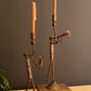 Set of 2 forged Musical Candle Sticks