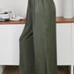 Viscose Distressed Hem Palazzo Pant