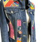 Oates Handquilted Dark Denim Multi Color Bug Jacket