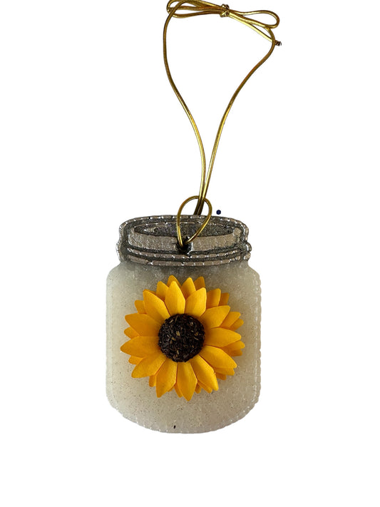 Air Freshners  Sunflower Mason Jar