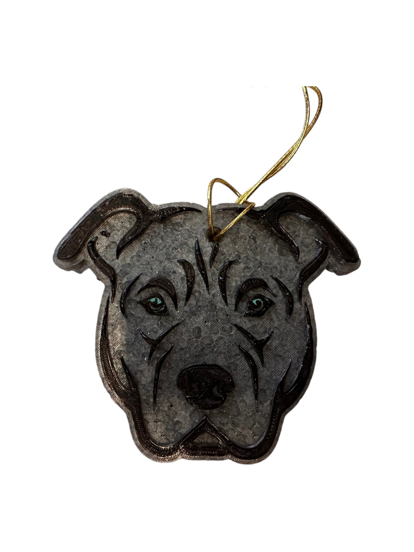 Grey Pit Bull Air freshener - Volcano