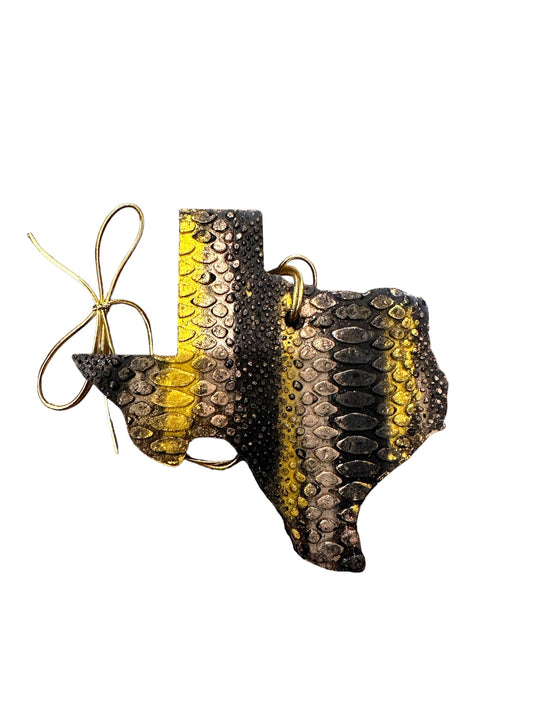 Air Freshener Black and Gold Snake Texas