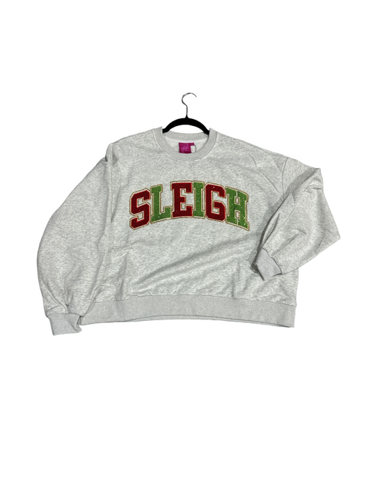 Queen of Sparkles Grey Sleigh Sweatshirt