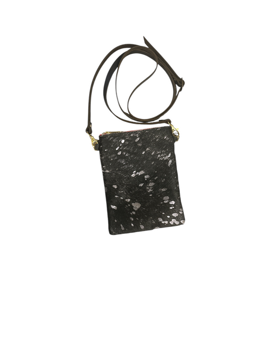 Cross Body Bag - Black Silver