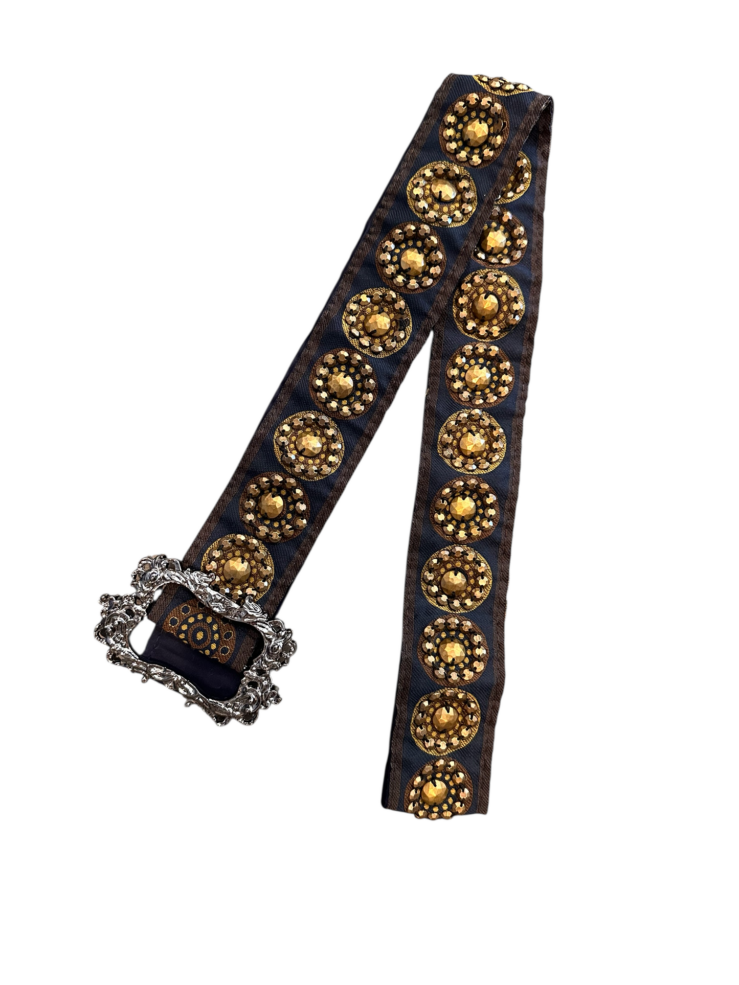POL Navy studded belt